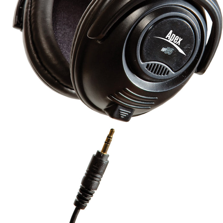 Apex HP35 Closed ear Folding stereo headphones wit - Headphones