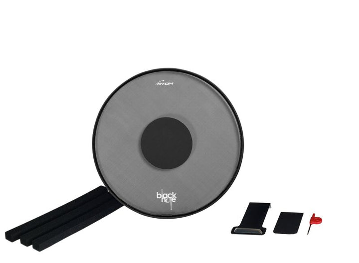 Moongel Black Hole Practice System Snap-On Low-Volume Mesh Head (22" Bass Drum V2)