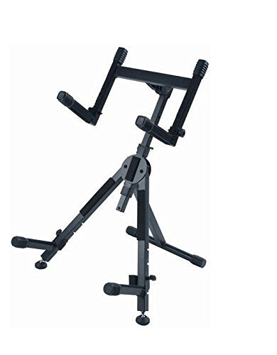 Quik Lok BS625 Fully Adjustable Amplifier Stand (Black) - Speaker Stands & Arms