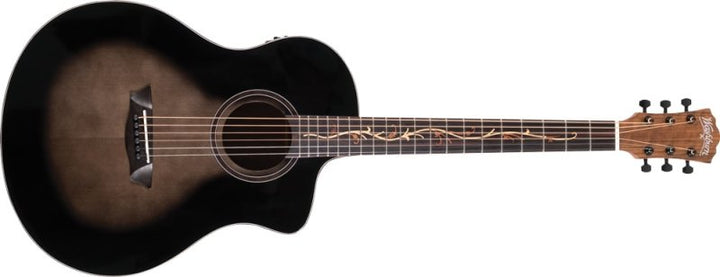 Washburn Bella Tono Vite S9V Studio Cutaway Acoustic-Electric Guitar (Gloss Charcoal Burst)