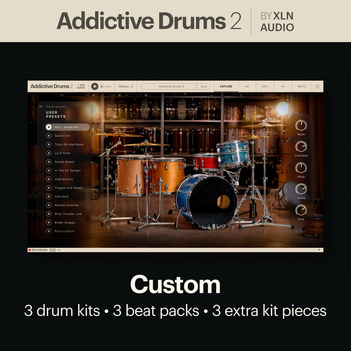 XLN Audio Addictive Drums 2: Custom