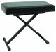 Quik Lok BX8 Height Adjustable Small Bench with Thick Cushion (Black) - Seating