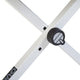 Quik Lok BX8WH Height Adjustable Small Bench with Thick Cushion (White) - Seating