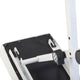 Quik Lok BX8WH Height Adjustable Small Bench with Thick Cushion (White) - Seating