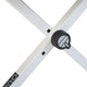 Quik Lok BX8WH Height Adjustable Small Bench with Thick Cushion (White) - Seating