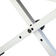 Quik Lok BX8WH Height Adjustable Small Bench with Thick Cushion (White) - Seating