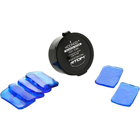 Moongel Damper Pads for Drums and Cymbals, 6-Pack (Clear)