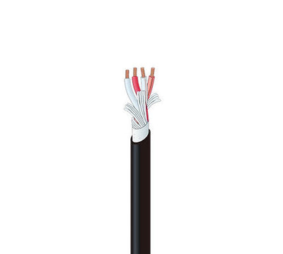Canare 4S11 4-Conductor Star Quad Speaker Cable 100m Spool (Black)