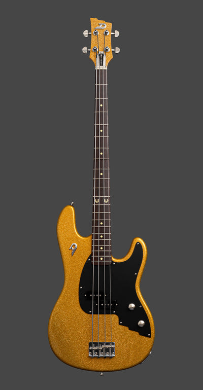 Duesenberg Alliance Series Chris Chaney Signature Electric Bass Guitar (Gold Sparkle)