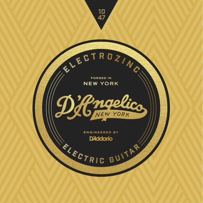 D'Angelico Electrozinc Electric Guitar Strings (Jazz 10-47)