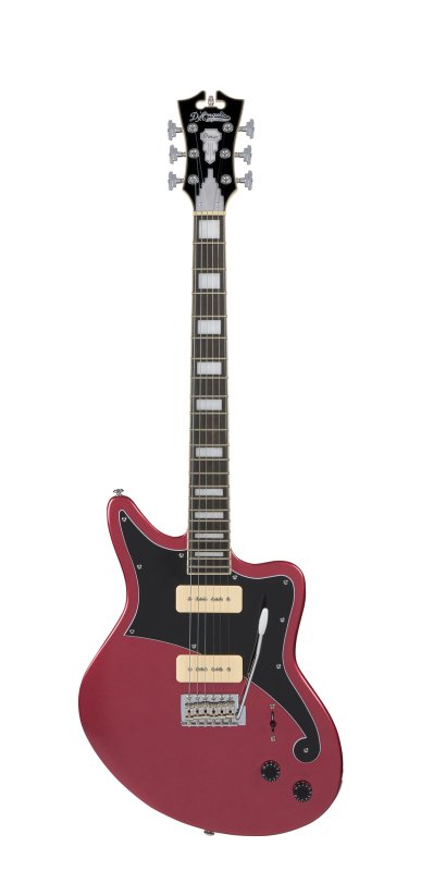 D'Angelico Premier Bedford Solidbody Electric Guitar (Oxblood)
