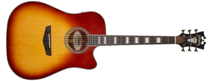 D'Angelico Premier Bowery Acoustic-Electric Guitar (Iced Tea Burst)