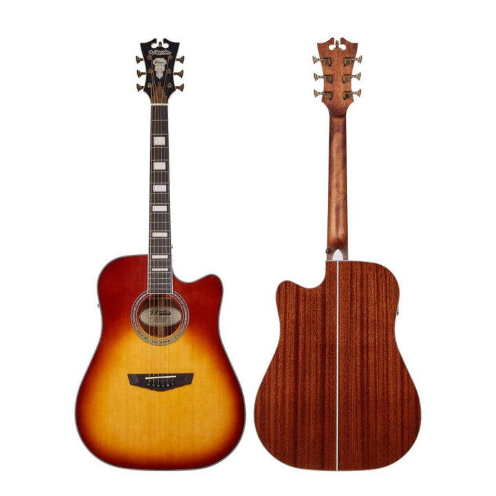D'Angelico Premier Bowery Acoustic-Electric Guitar (Iced Tea Burst)