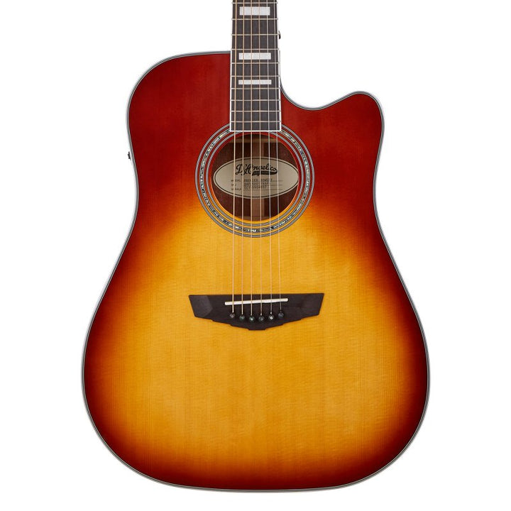 D'Angelico Premier Bowery Acoustic-Electric Guitar (Iced Tea Burst)