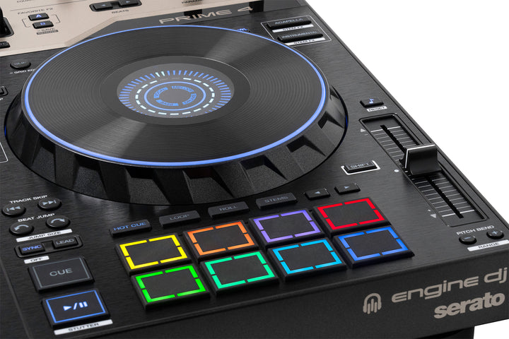 Denon DJ Prime 4 G2 4-Deck Standalone DJ System, MPCe performance pads detail
