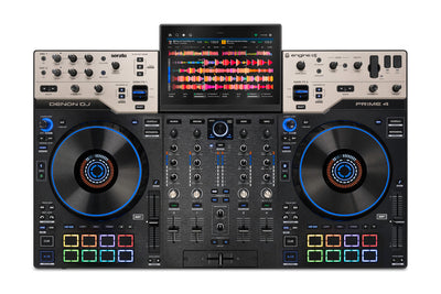 Denon DJ Prime 4 G2 4-Deck Standalone DJ System, top view