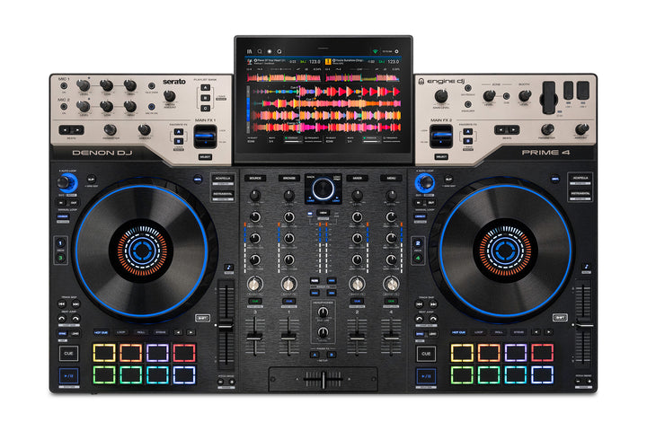 Denon DJ Prime 4 G2 4-Deck Standalone DJ System, top view