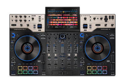 Denon DJ Prime 4 G2 4-Deck Standalone DJ System, top view