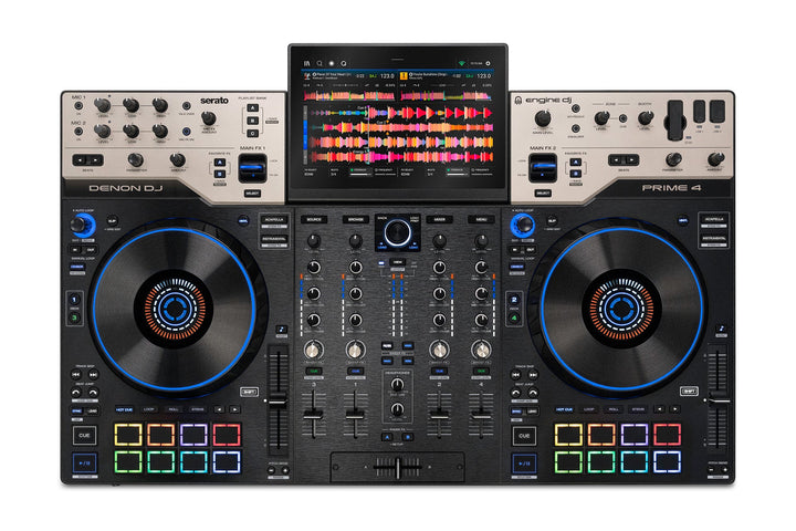 Denon DJ Prime 4 G2 4-Deck Standalone DJ System, top view