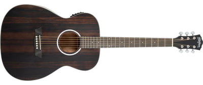 Washburn Deep Forest Ebony FE Folk Acoustic-Electric Guitar (Striped Ebony)