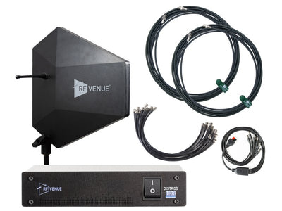 RF Venue 5-Channel Wireless Microphone Upgrade Pack with Diversity Fin IPX Antenna, Black