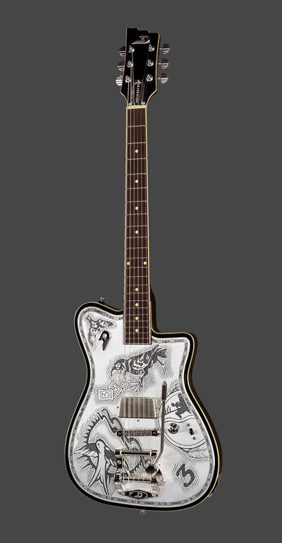 Duesenberg Alliance Series Johnny Depp Signature Electric Guitar (Black & Aluminum)