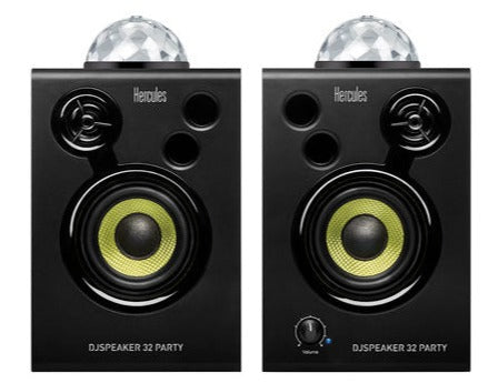 Hercules DJ SPEAKER 32 PARTY Studio Monitors With Lights (Pair) - 3"