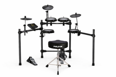 NUX NUX DM-210 All Mesh Head Digital Drum Kit with NDT-03 Drum Throne