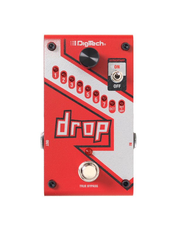 Digitech Drop Polyphonic Drop Tune Pedal (Red)