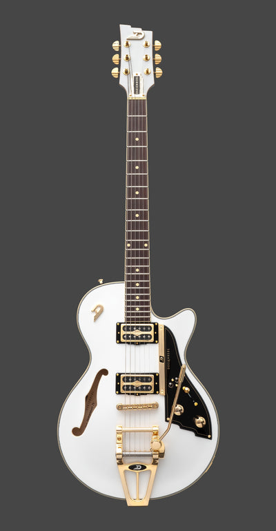 Duesenberg Starplayer TV Velvet Electric Guitar (White Velvet)