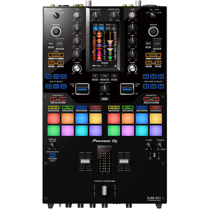 Pioneer DJ Pioneer DJ DJM-S11 Professional Scratch Style 2-Channel DJ Mixer (Black)