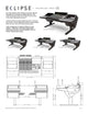 Eclipse for SSL Origin 16, 8sp Rack on Left & Right, Mah End Panels, Black legs (1)