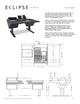 Argosy Eclipse for S6, 2 Bucket Wide, 8sp Rack Left, Desk Right, Mahogany EPs, Black legs