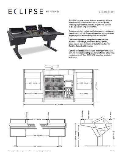 Argosy Eclipse for S6, 3 Bucket Wide, 8sp Rack Left & Right, Black EPs, Black legs