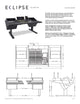 Argosy Eclipse for S6, 3 Bucket Wide, 8sp Rack Left & Right, Mahogany EPs, Black legs