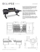 Argosy Eclipse for S6, 4 bucket wide, Rack Left, Desk Right, Black EPs, Black legs