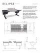 Argosy Eclipse for S6, 5 bucket wide, Desk Left, Desk Right, Black EPs, Black legs