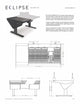 Argosy Eclipse for S6, 5 Bucket Wide, Desk Left, Nothing Right, Mahogany EPs, Black legs