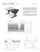 Argosy Eclipse for S6, 5 bucket wide, Nothing Left, Desk Right, Black EPs, Black legs
