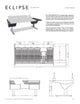 Argosy Eclipse for S6, 6 bucket wide, Nothing Left, Desk Right, Black EPs, Black legs