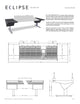 Argosy Eclipse for S6, 7 bucket wide, Desk Left, Desk Right, Black EPs, Black legs
