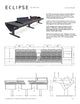 Argosy Eclipse for S6, 9 bucket wide, Desk Left, Rack Right, Black EPs, Black legs