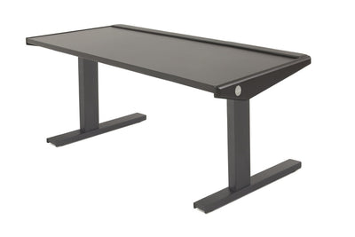 Argosy Eclipse Edit Desk w/no Rack, Black EPS, Black legs