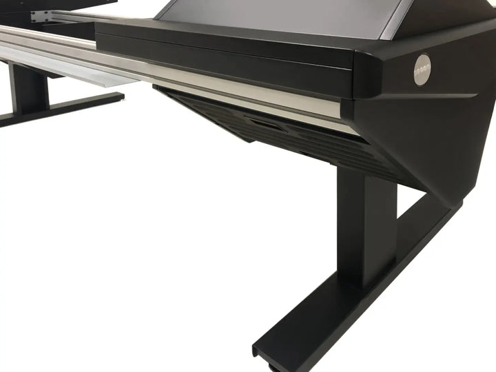 Eclipse Universal Workstation w/Rack Left & Right, 1260mm Center Desk, Black EPs, Black legs (16)