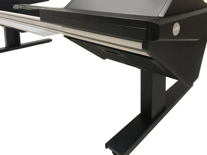 Eclipse Universal Workstation w/Rack Left & Right, 1260mm Center Desk, Black EPs, Black legs (8)