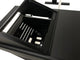Eclipse Universal Workstation w/Rack Left & Right, 1260mm Center Desk, Black EPs, Black legs (11)