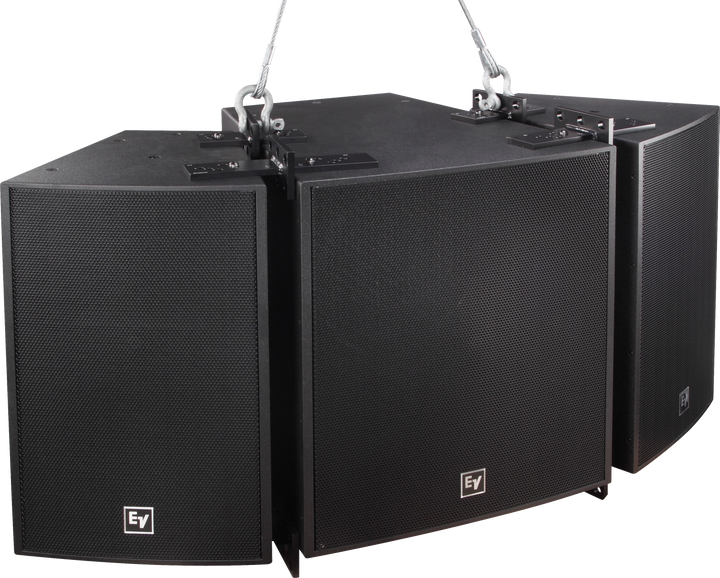 Electro-Voice EVF-215S-BFW Dual 15in Subwoofer - Black – three-quarter left