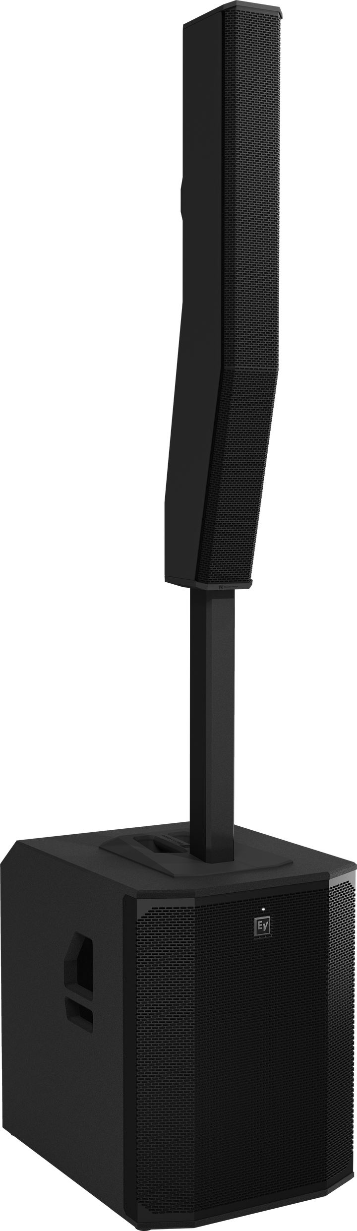 Electro-Voice EVOLVE 90 Complete Column PA System — Subwoofer + Column Array (Black) - full system view