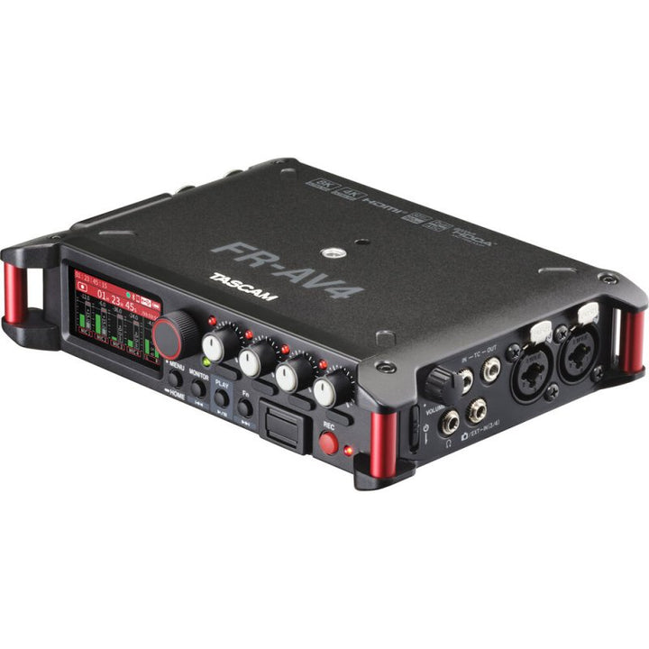 Tascam 4-Channel 32-Bit Float Field Recorder with Mixer, Timecode, and HDMI Sync