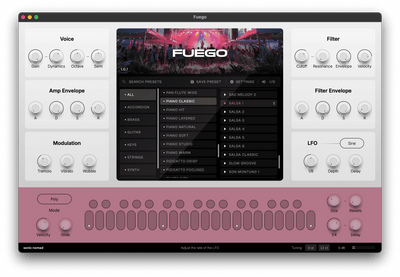 SonicNomad FUEGO Latin Virtual Instrument